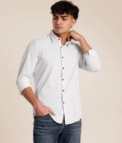 Tops | J.B. Holt Athletic Performance Stretch Shirt White Grey