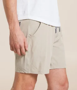 Bottoms|Activewear | BURLEBO Athletic Performance Stretch Short Khaki