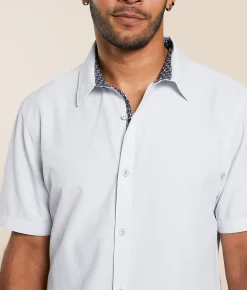 J.B. Holt Athletic Performance Stretch Shirt White Grey Best
