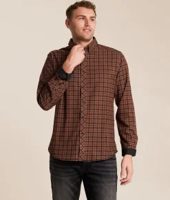 Tops | J.B. Holt Athletic Performance Stretch Shirt Rust Black