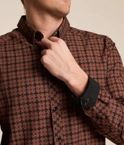Tops | J.B. Holt Athletic Performance Stretch Shirt Rust Black