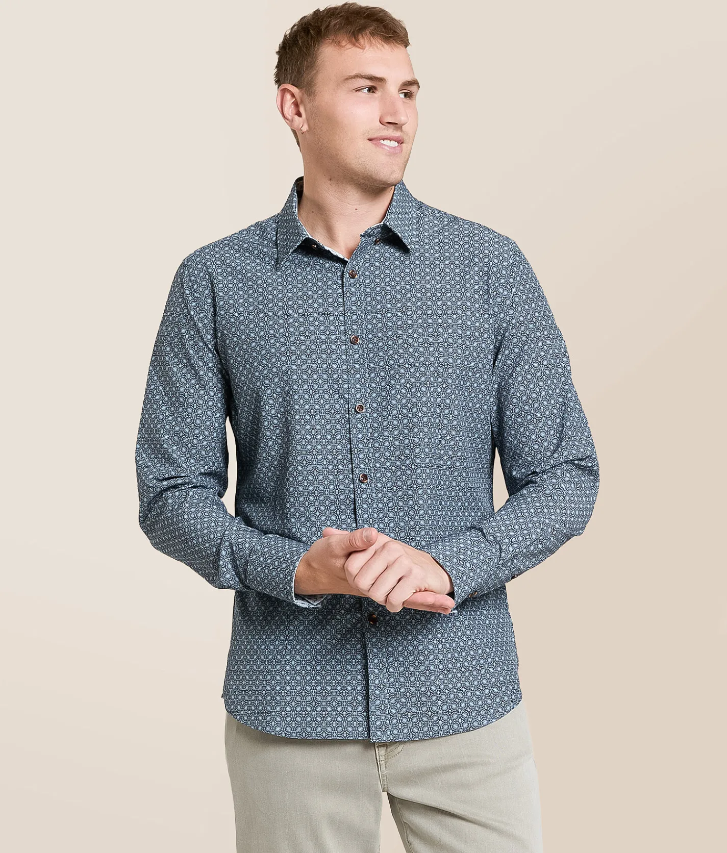 Tops | J.B. Holt Athletic Performance Stretch Shirt Navy