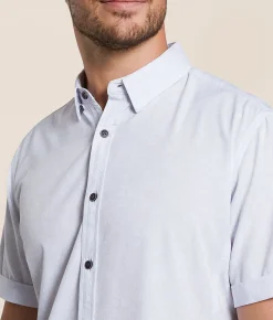 J.B. Holt Athletic Performance Stretch Shirt White Grey New