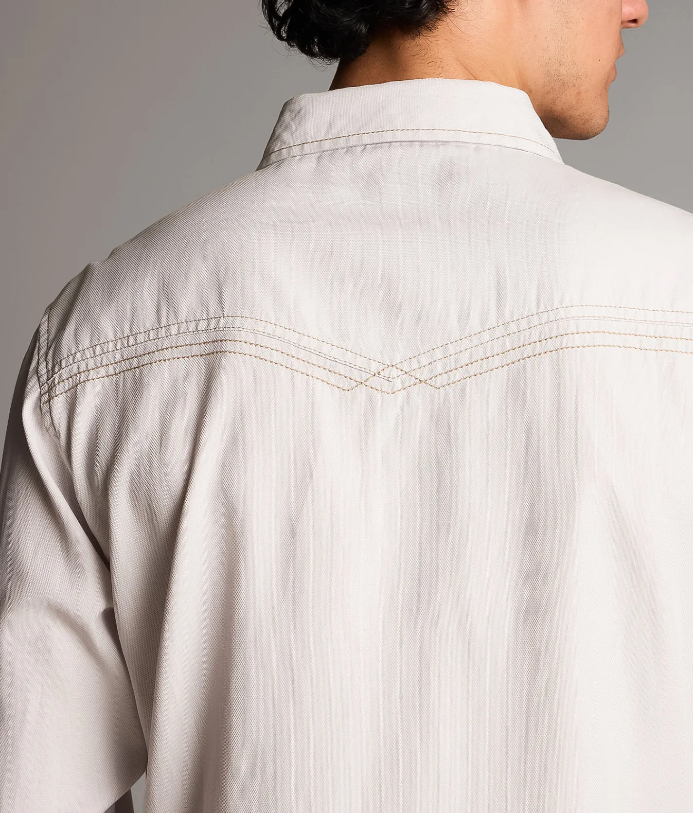 BKE Athletic Shirt Tan White