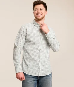 Tops | Gentry County Athletic Shirt White Brown