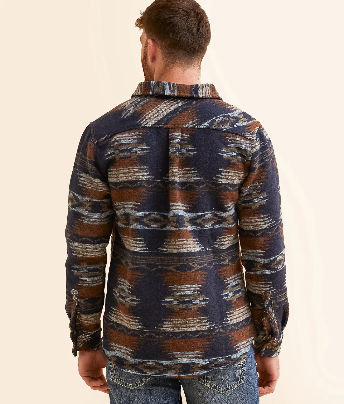 Departwest Athletic Southwestern Shacket Black New