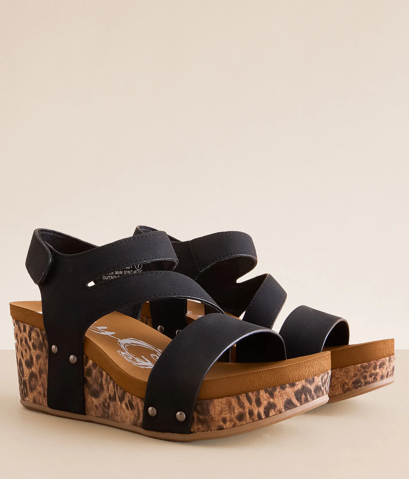Shoes | Very G Atlas Cheetah Wedge Sandal Black
