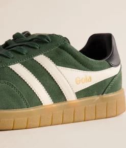 Activewear|Shoes | Gola® Atlas Leather Sneaker Evergreen Offwhite Blk Gu