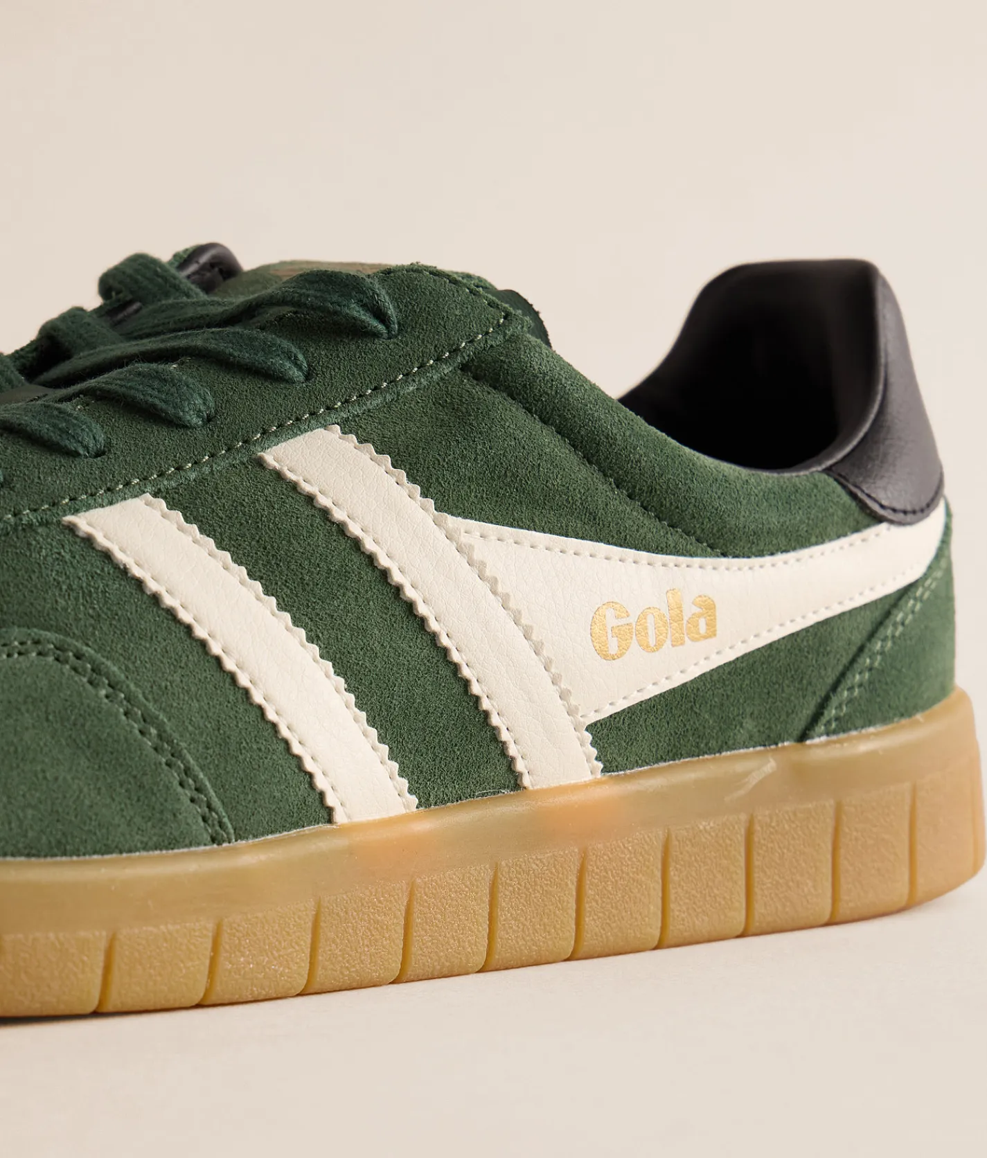 Activewear|Shoes | Gola® Atlas Leather Sneaker Evergreen Offwhite Blk Gu