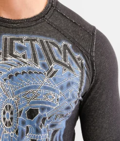 Graphic T-Shirts | Affliction Atomic Iron Reversible Thermal White Black