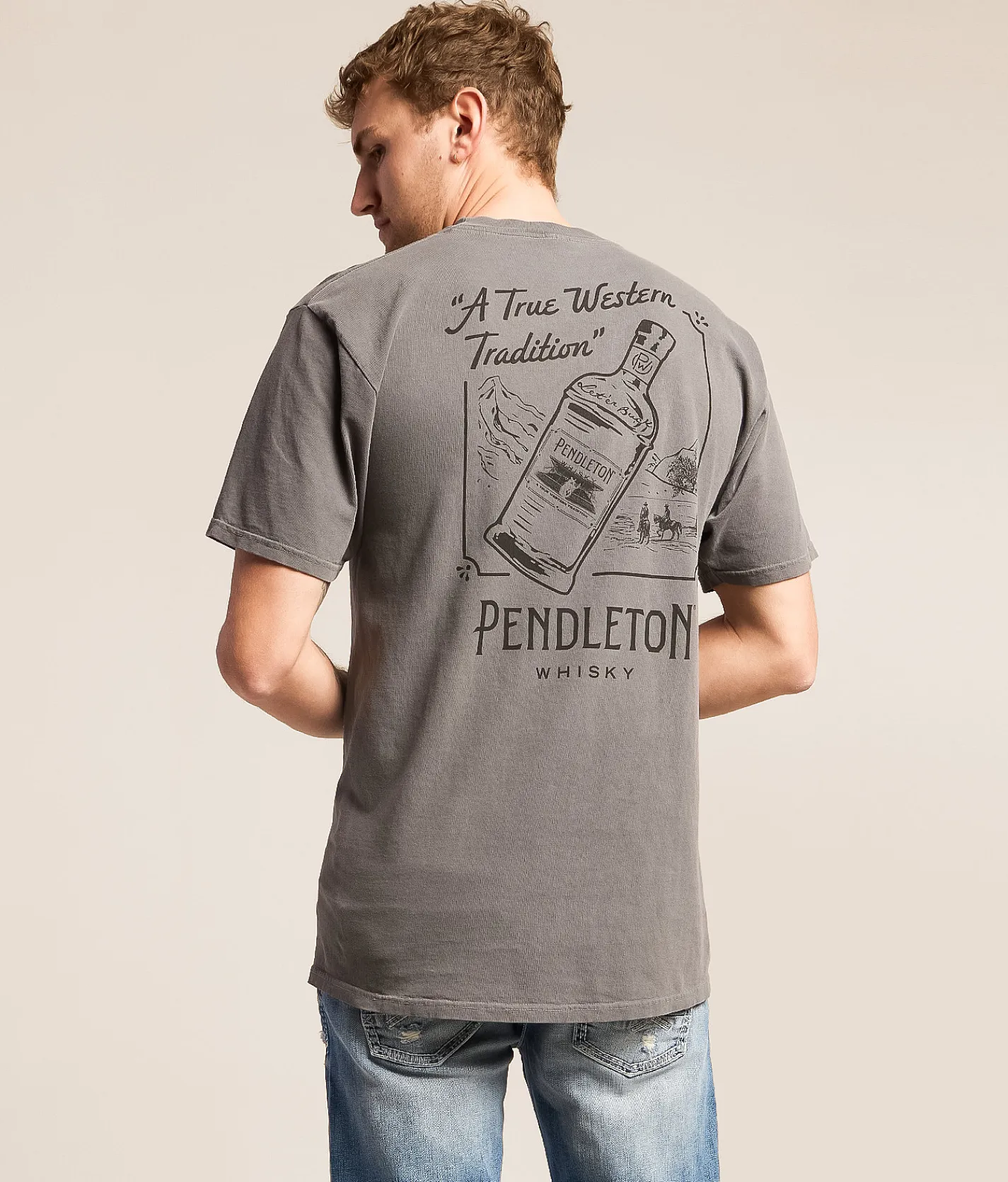 Tops|Graphic T-Shirts | Pendleton A True Western Tradition T-Shirt Storm Grey