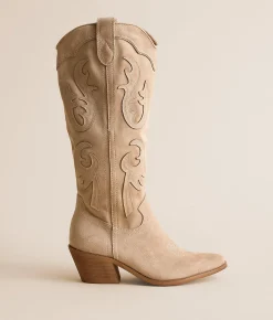 Mi.iM Audrey Western Boot Beige Discount