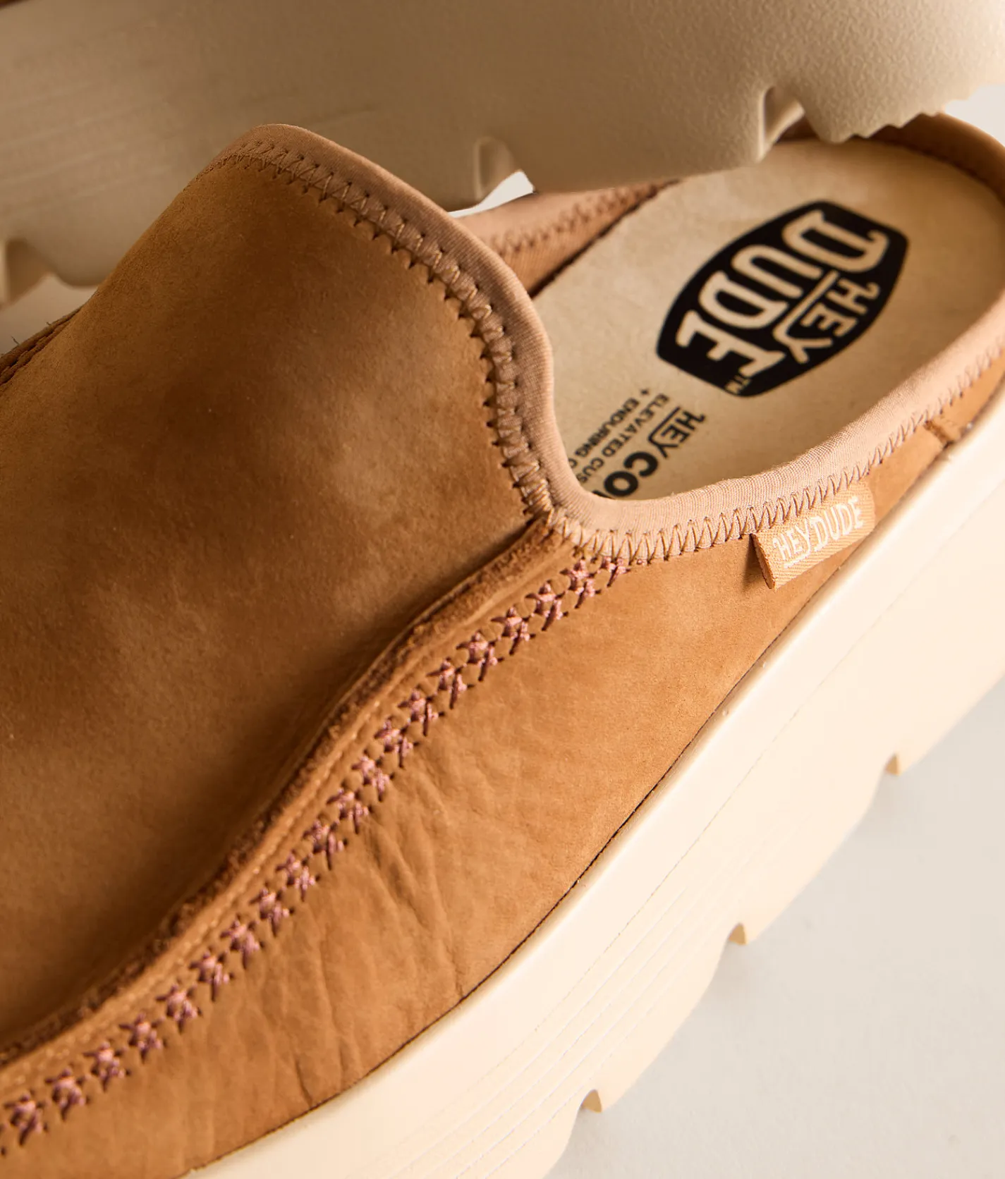 HEYDUDE™ Austin Edge Leather Mule Tan Online