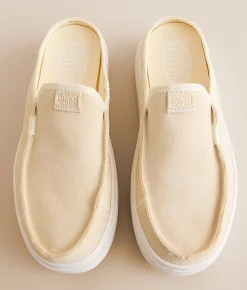 HEYDUDE™ Austin Lift Classic Leather Mule Custard New