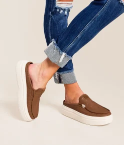 Shoes | HEYDUDE™ Austin Lift Deboss Skulls Mule Shoe Tan