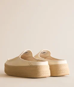 Shoes | HEYDUDE™ Austin Lift Espadrille Woven Mule Shoe Egret