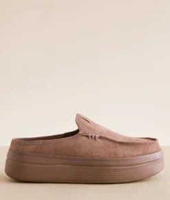 Shoes | HEYDUDE™ Austin Lift Leather Mule Shoe Brown Brown