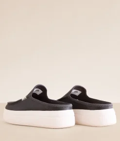 Shoes | HEYDUDE™ Austin Lift Leather Mule Shoe Black