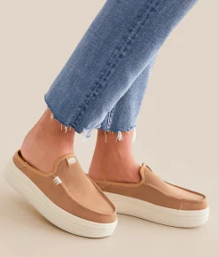HEYDUDE™ Austin Lift Leather Mule Shoe Tan Best