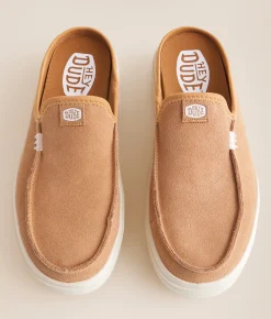 HEYDUDE™ Austin Lift Leather Mule Shoe Tan Best