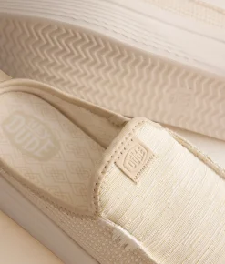 Shoes | HEYDUDE™ Austin Lift Mixed Material Mule Shoe White Natural