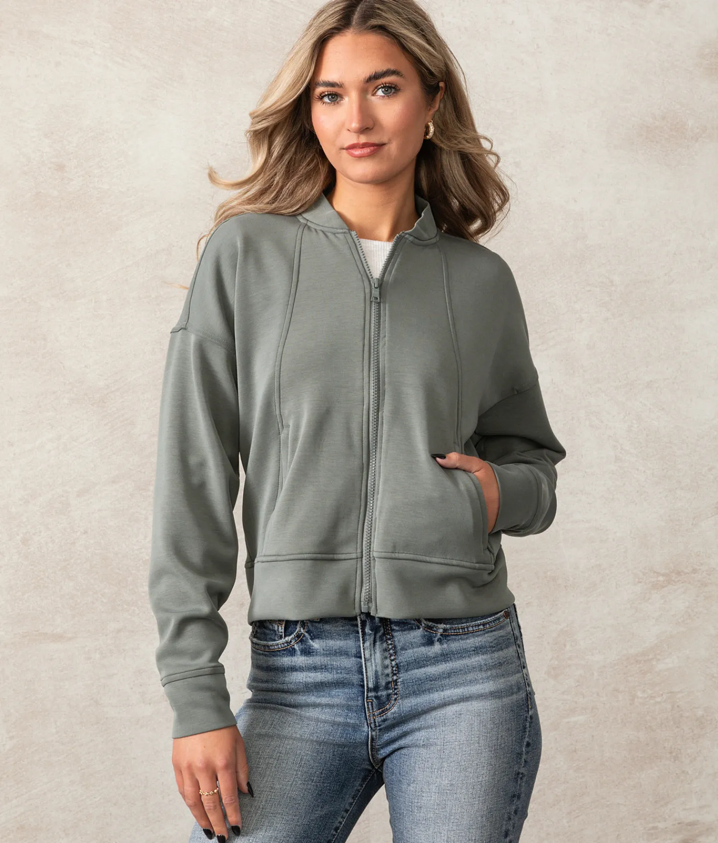 Tops|Coats & Jackets | Buckle Black Ava Jacket Sage