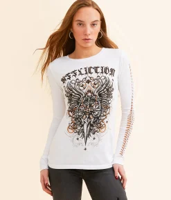 Affliction Awakening Light T-Shirt White New