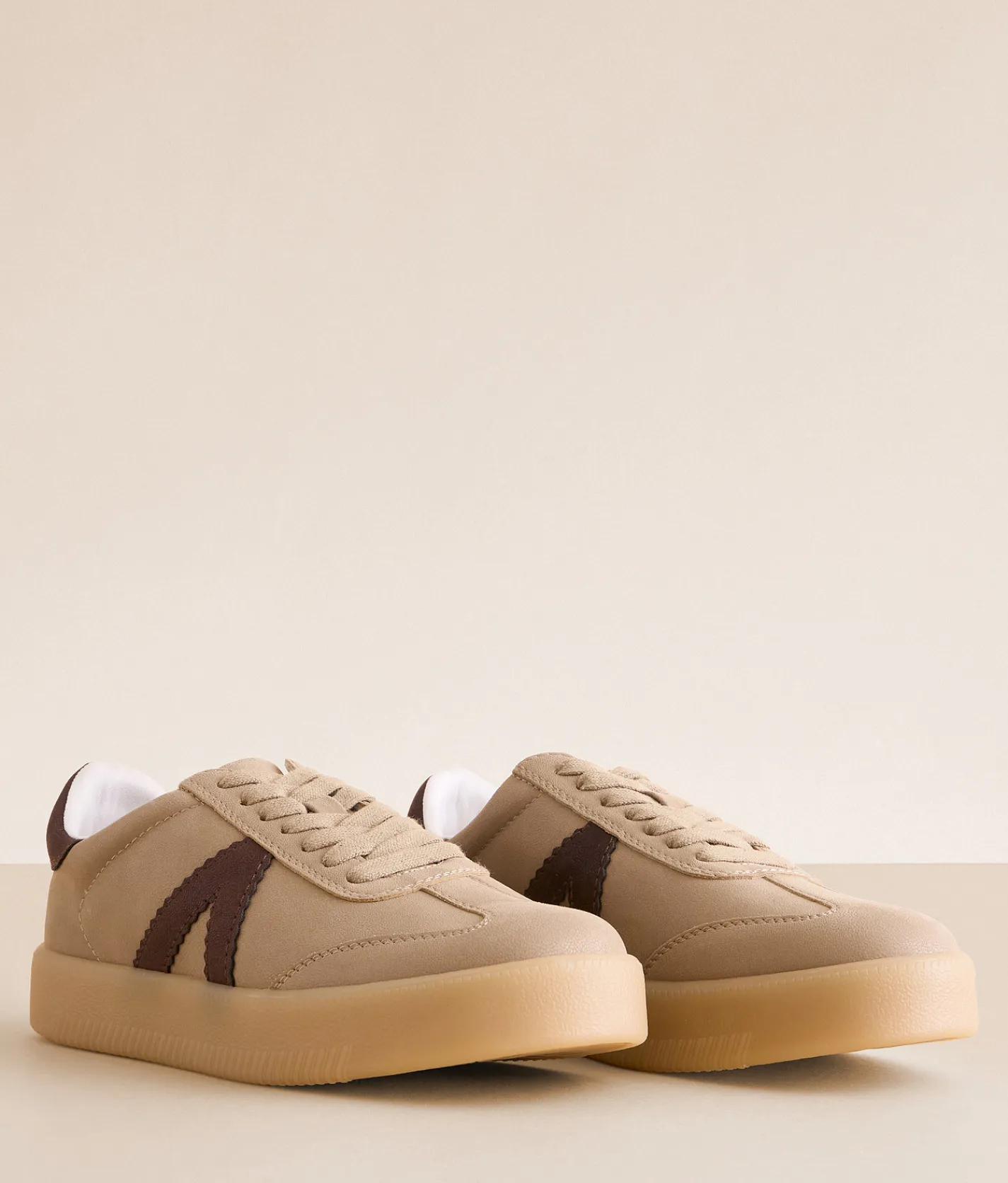 Mia Axel Sneaker Khaki White