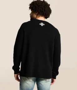 Affliction Ayala Thermal Black Discount