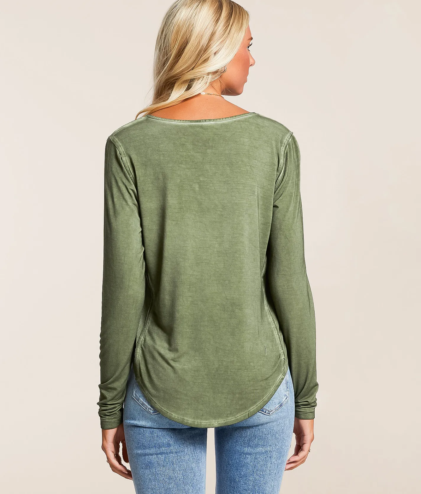 White Crow Ayla Washed Top Clover