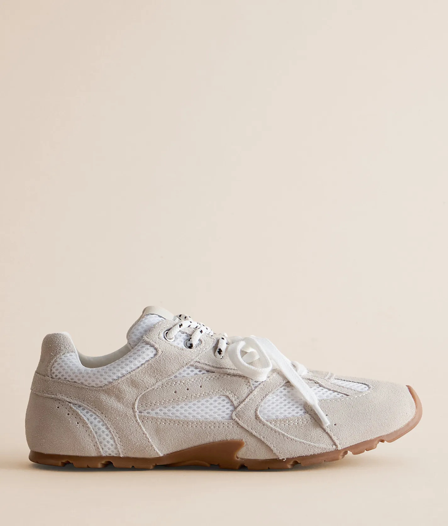 Shoes | Steve Madden Aziel Leather Sneaker White Suede