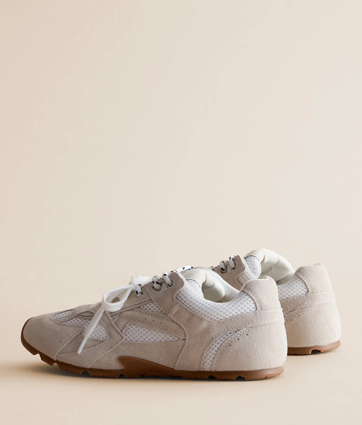 Shoes | Steve Madden Aziel Leather Sneaker White Suede