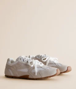 Shoes | Steve Madden Aziel Leather Sneaker White Suede