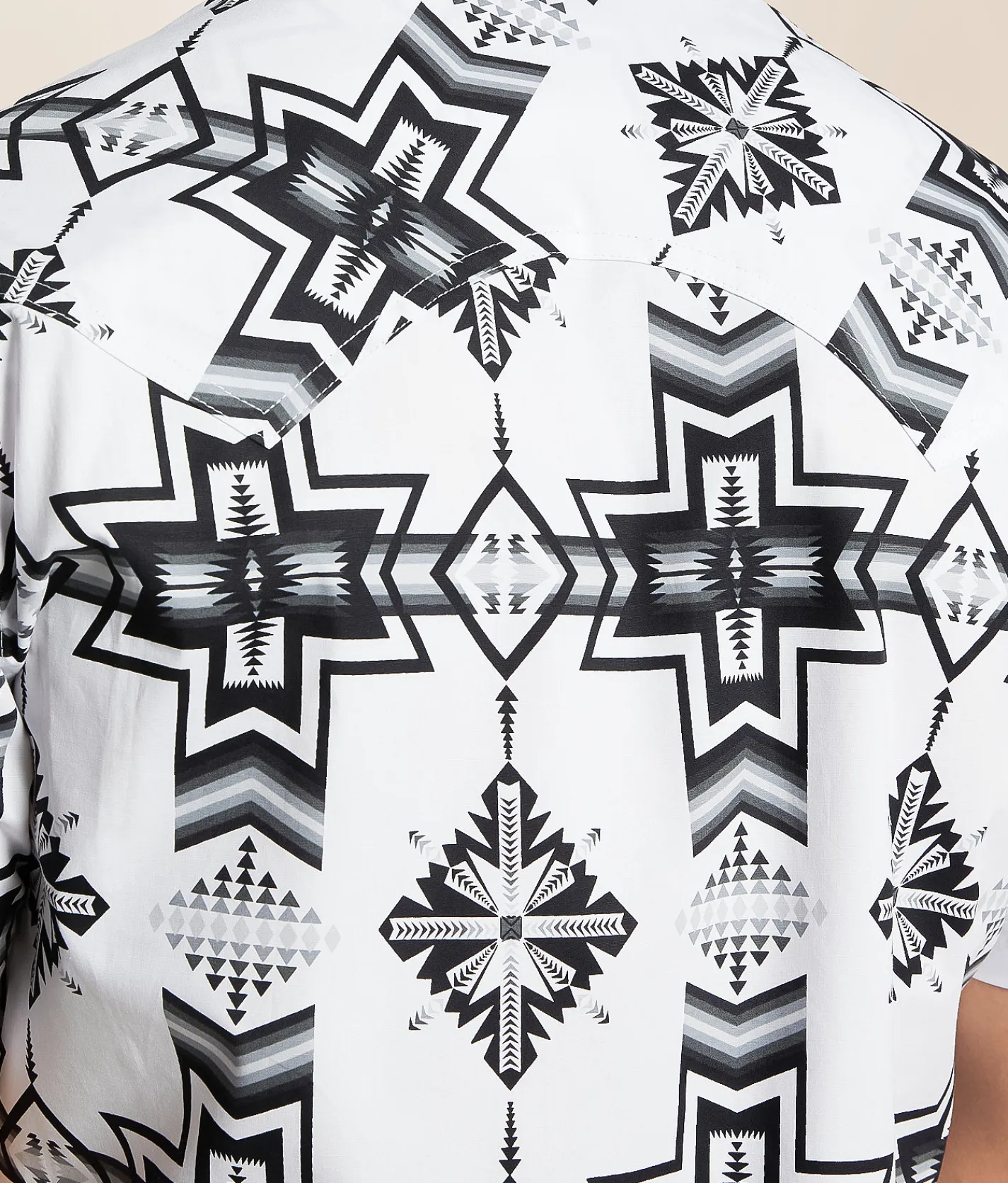 Tops | Rock & Roll Denim Aztec Stretch Shirt Black