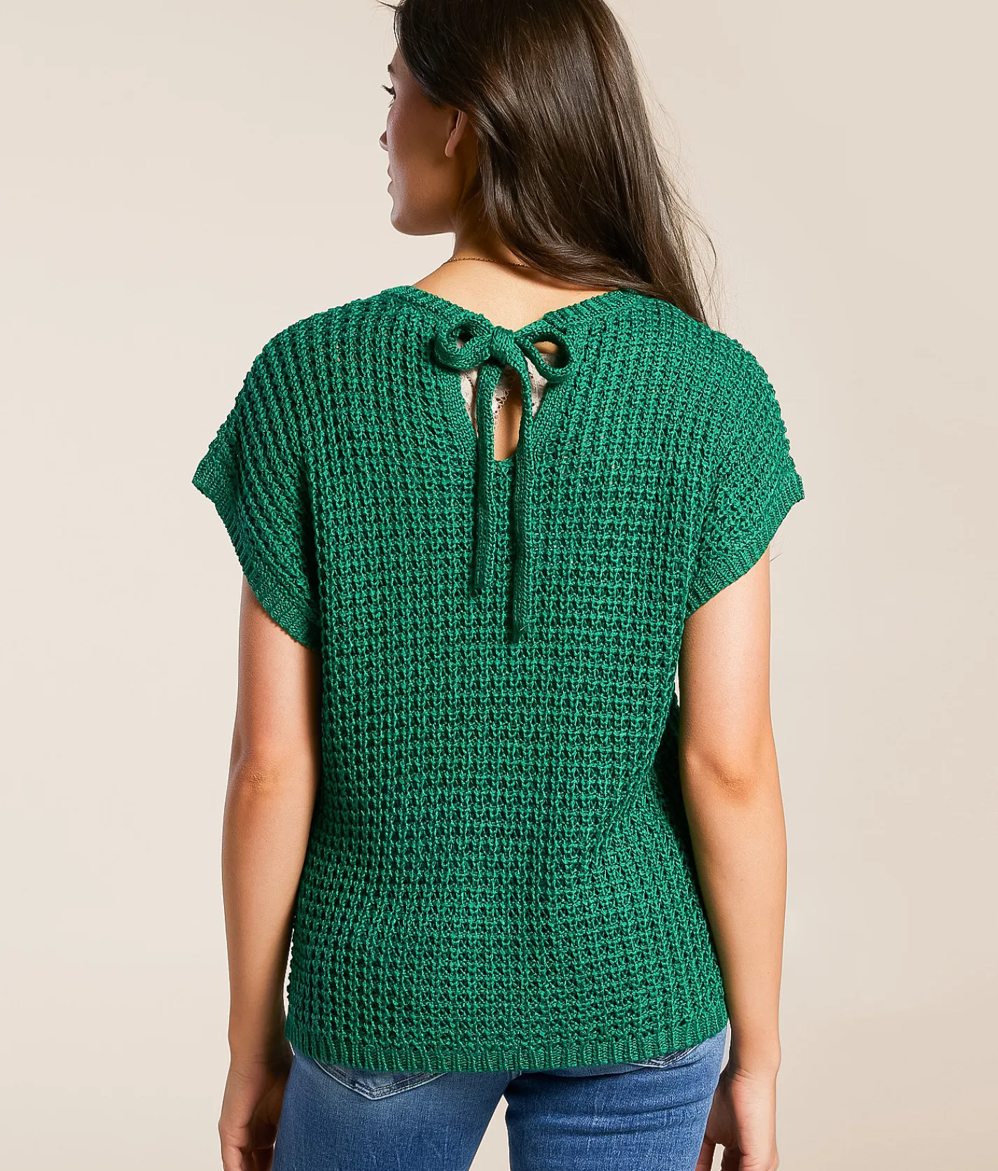Tops | Blu Pepper Back Tie Sweater Bosphorus