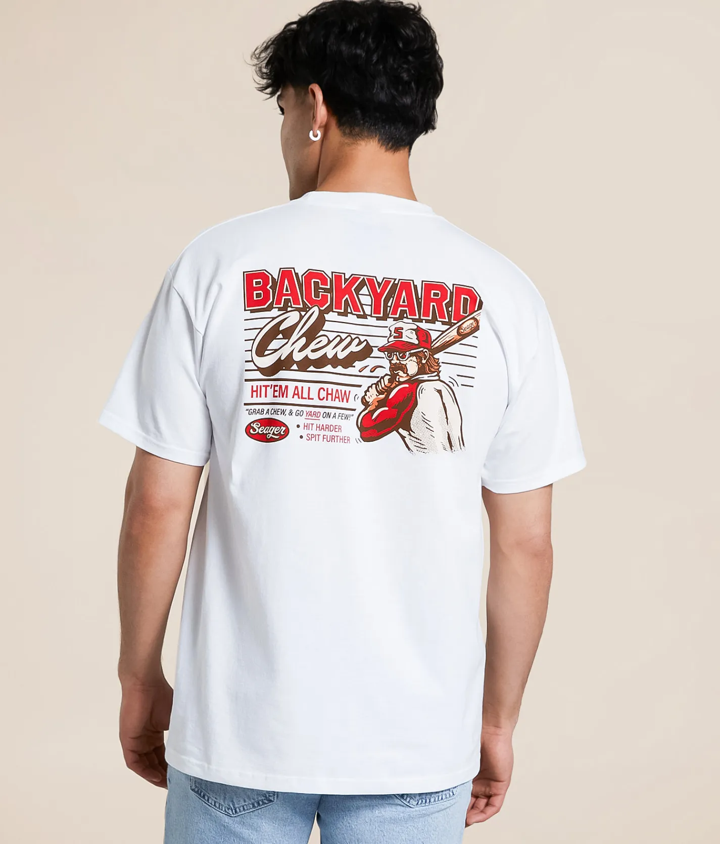 Graphic T-Shirts | Seager Backyard Chew T-Shirt White