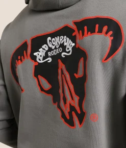 Hooey Bad Company Rodeo Hooded Sweatshirt Dark Grey Clearance