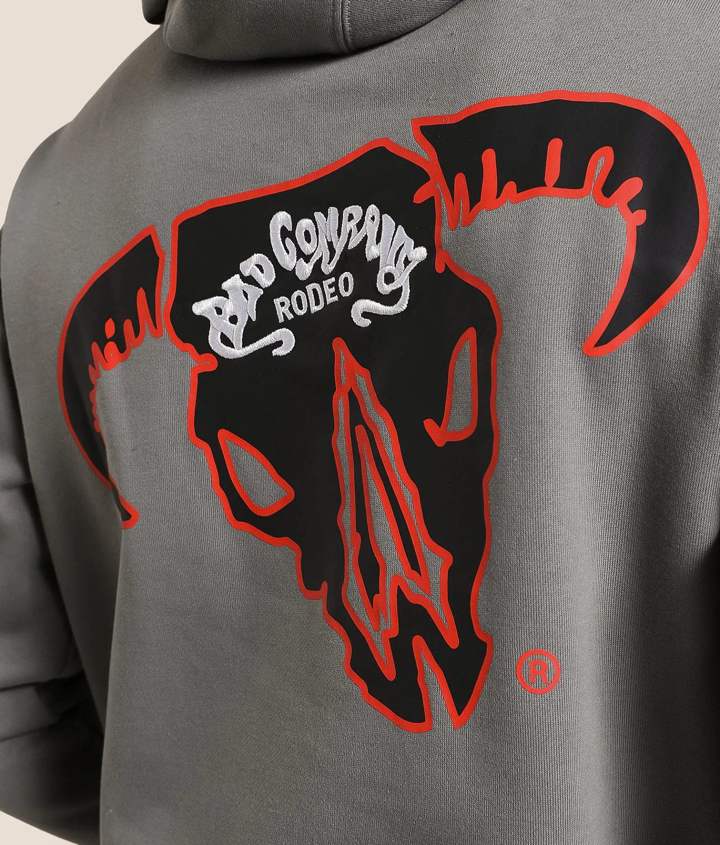 Hooey Bad Company Rodeo Hooded Sweatshirt Dark Grey Clearance