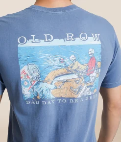 Old Row Bad Day To Be A Beer Big Catch T-Shirt Blue Jean Hot