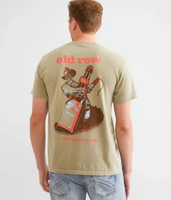 Old Row Bad Day To Be A Beer Wrangle T-Shirt Khaki Discount
