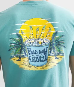 Graphic T-Shirts | Old Row Bad Day To Be A Cerveza T-Shirt Seafoam