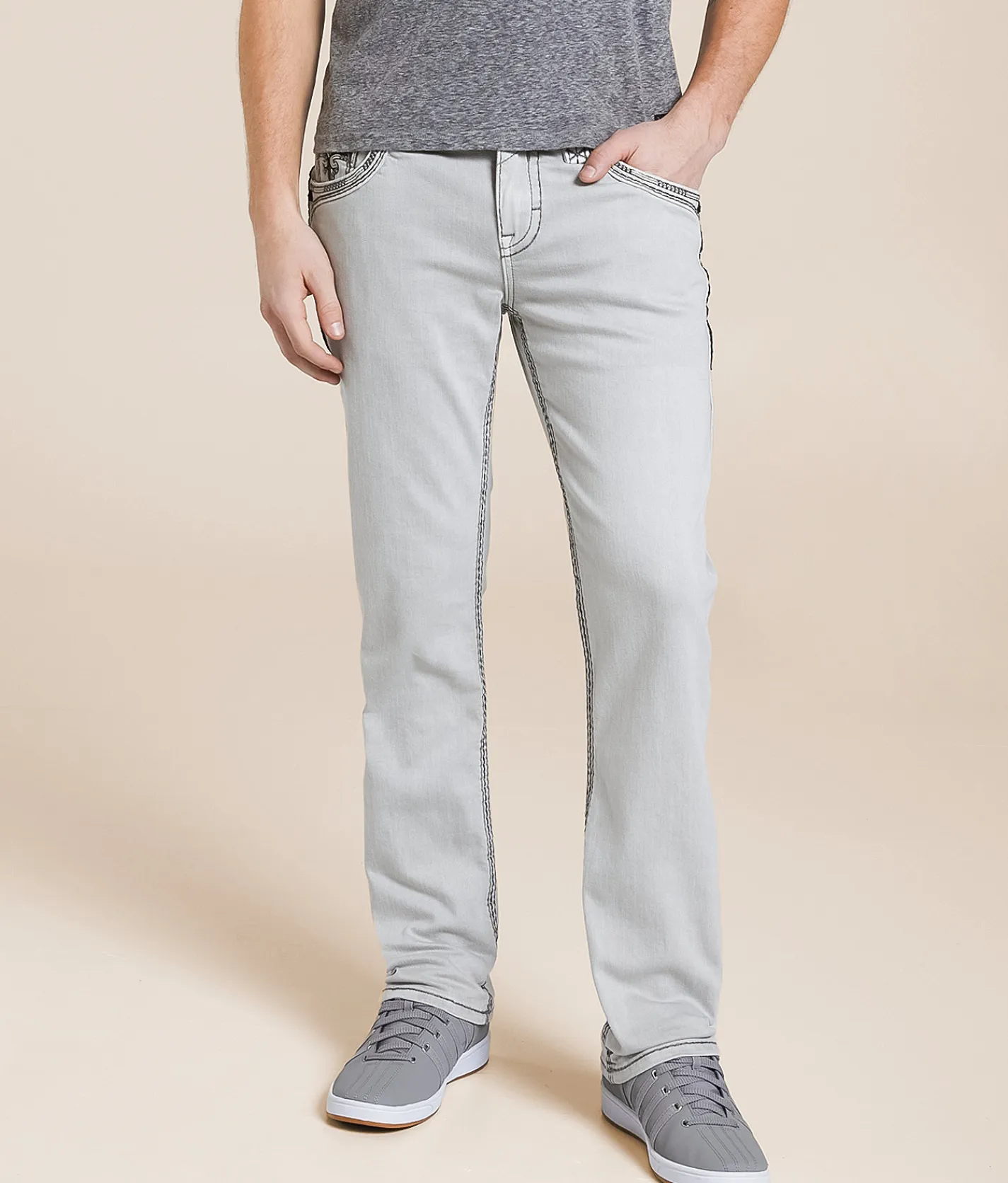 Rock Revival Baden Straight Stretch Pant Baden J201 New