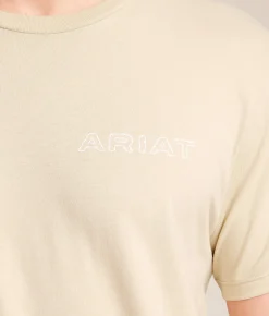 Ariat Badlands Longhorn T-Shirt Natural