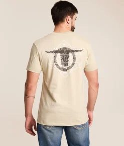 Ariat Badlands Longhorn T-Shirt Natural