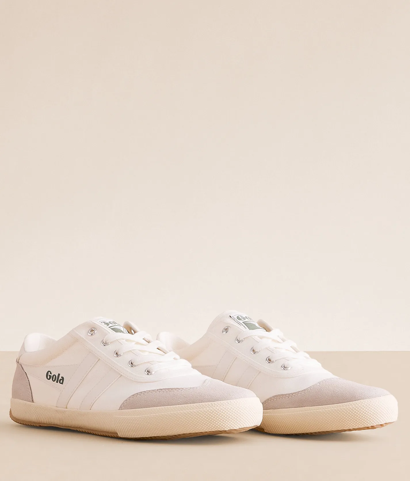 Activewear|Shoes | Gola® Badminton Train Leather Sneaker O White O White Evergreen