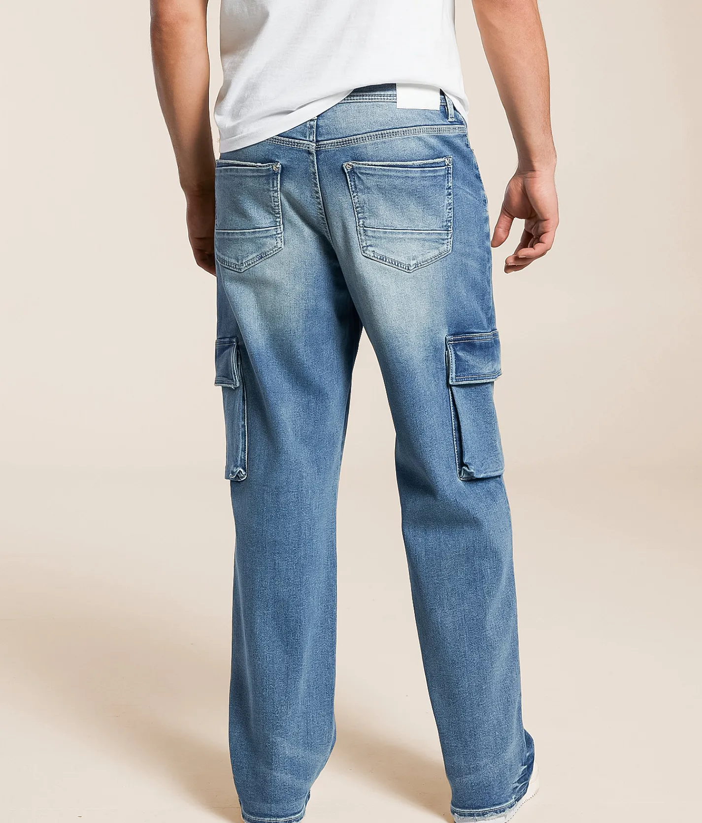 Bottoms|Jeans | Departwest Baggy Cargo Stretch Jean Sunset Peak