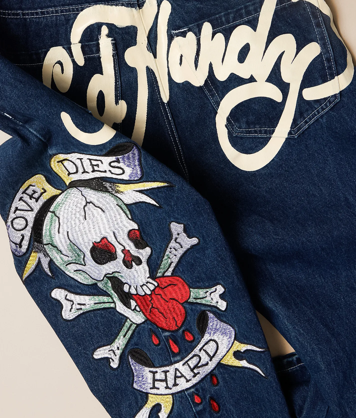 Ed Hardy Baggy Jean Skull Heart Discount