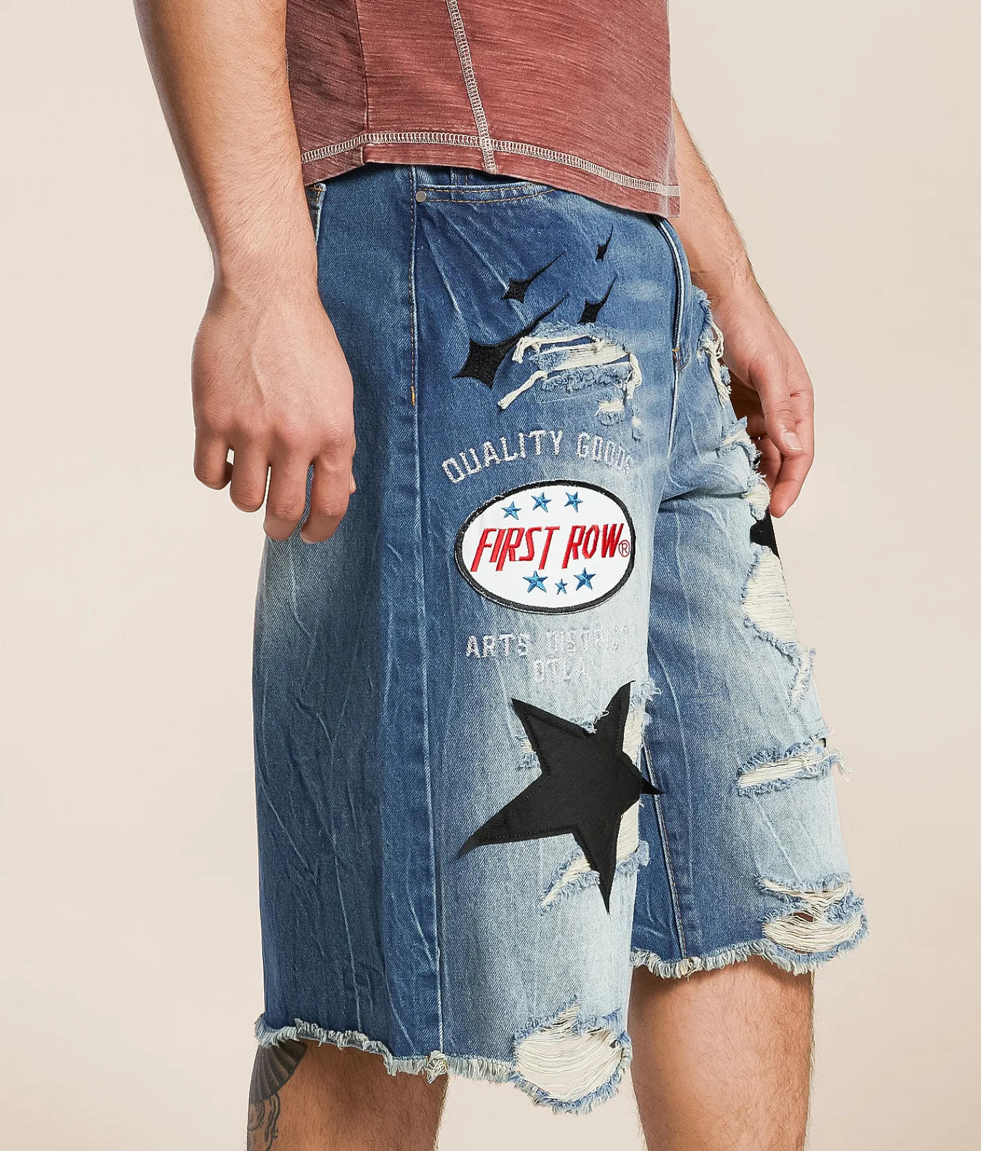 Bottoms|Shorts | First Row Baggy 14" Jort Medium Blue