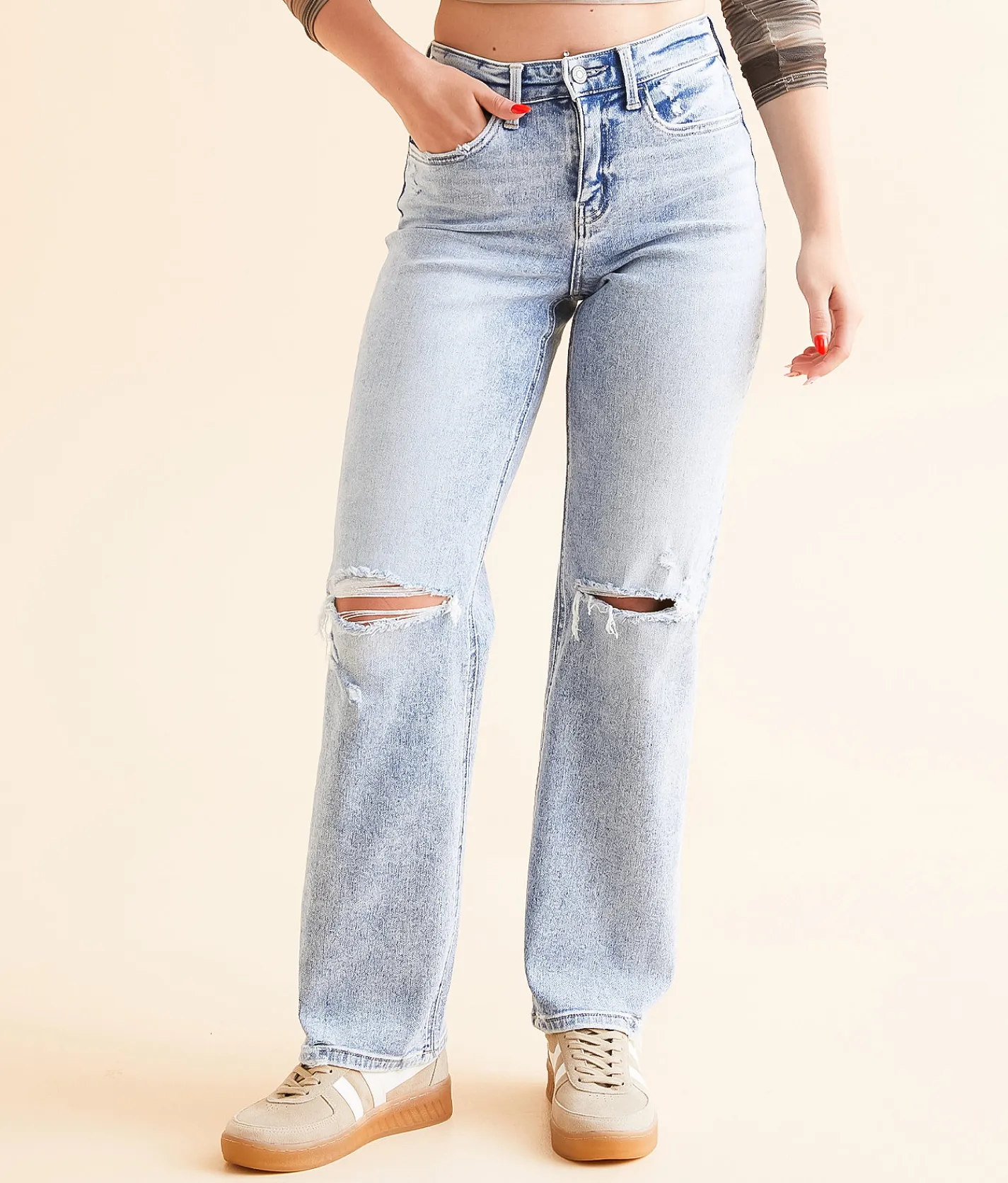 Flying Monkey Baggy Straight Stretch Jean Liberate Sale