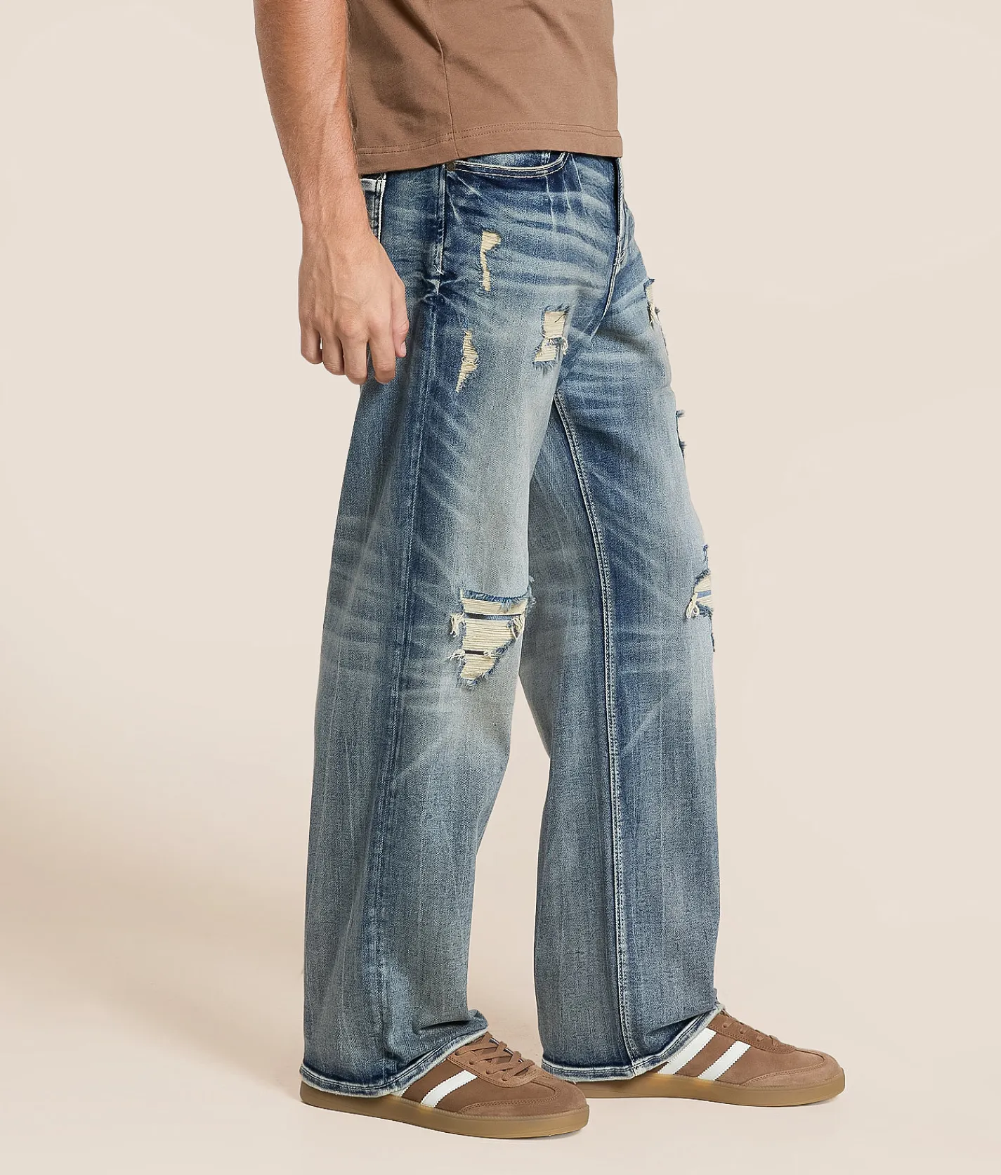 Bottoms|Jeans | Departwest Baggy Stretch Jean Plymar